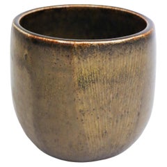 Gray Ceramic Pot, Carl-Harry Stålhane, Rörstrand, 1961 - Mid century Vintage