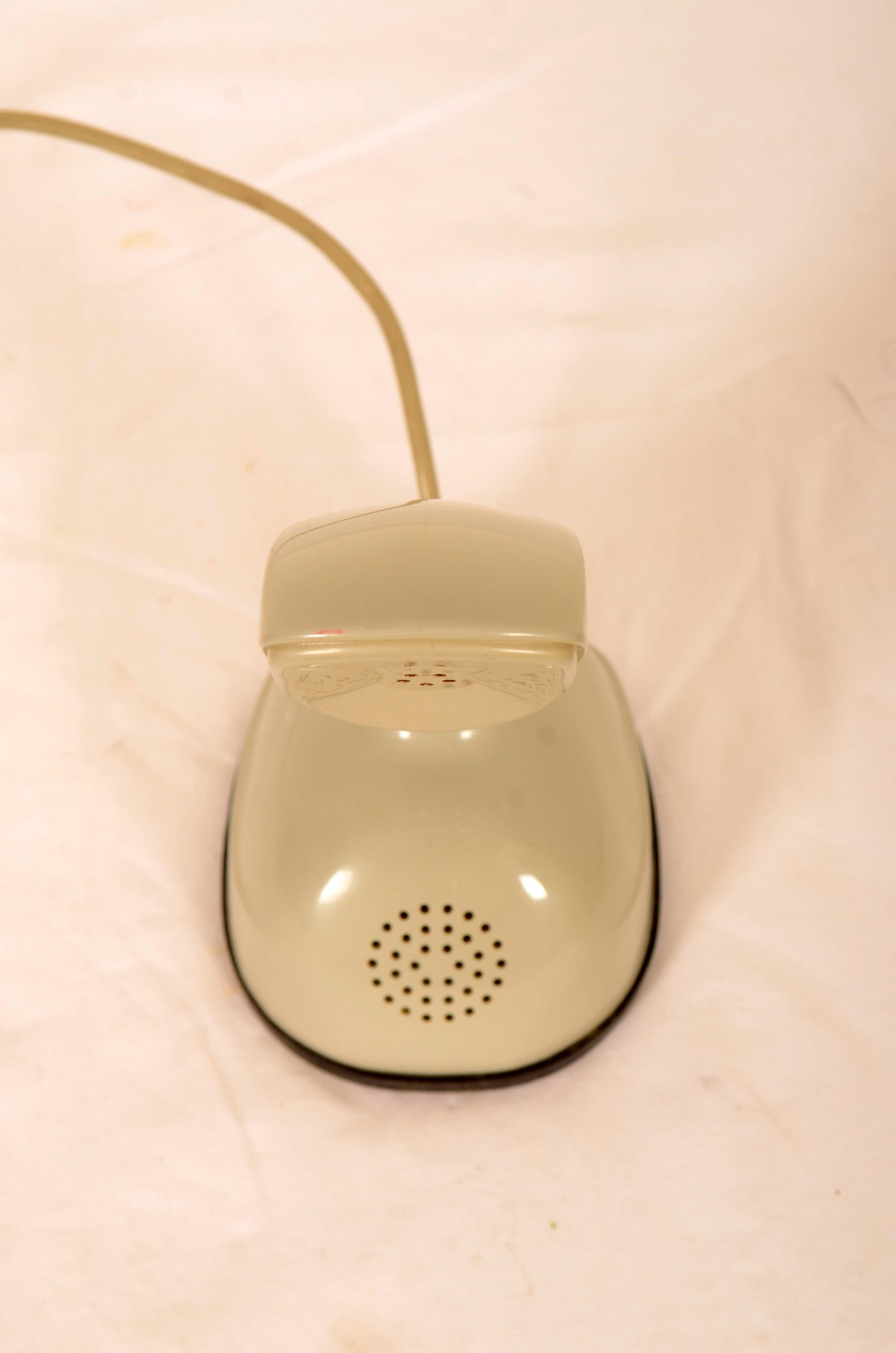 Mid-Century Modern Gray Cobra Table Phone, Ericofon by LM Ericsson For Sale