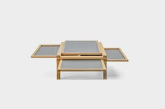 Gray Coffee Table Mod. Par 4 from Bernard Vuarnesson for Belatto, 1980s