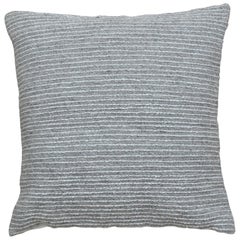 Oreiller en laine et coton chic contemporain gris
