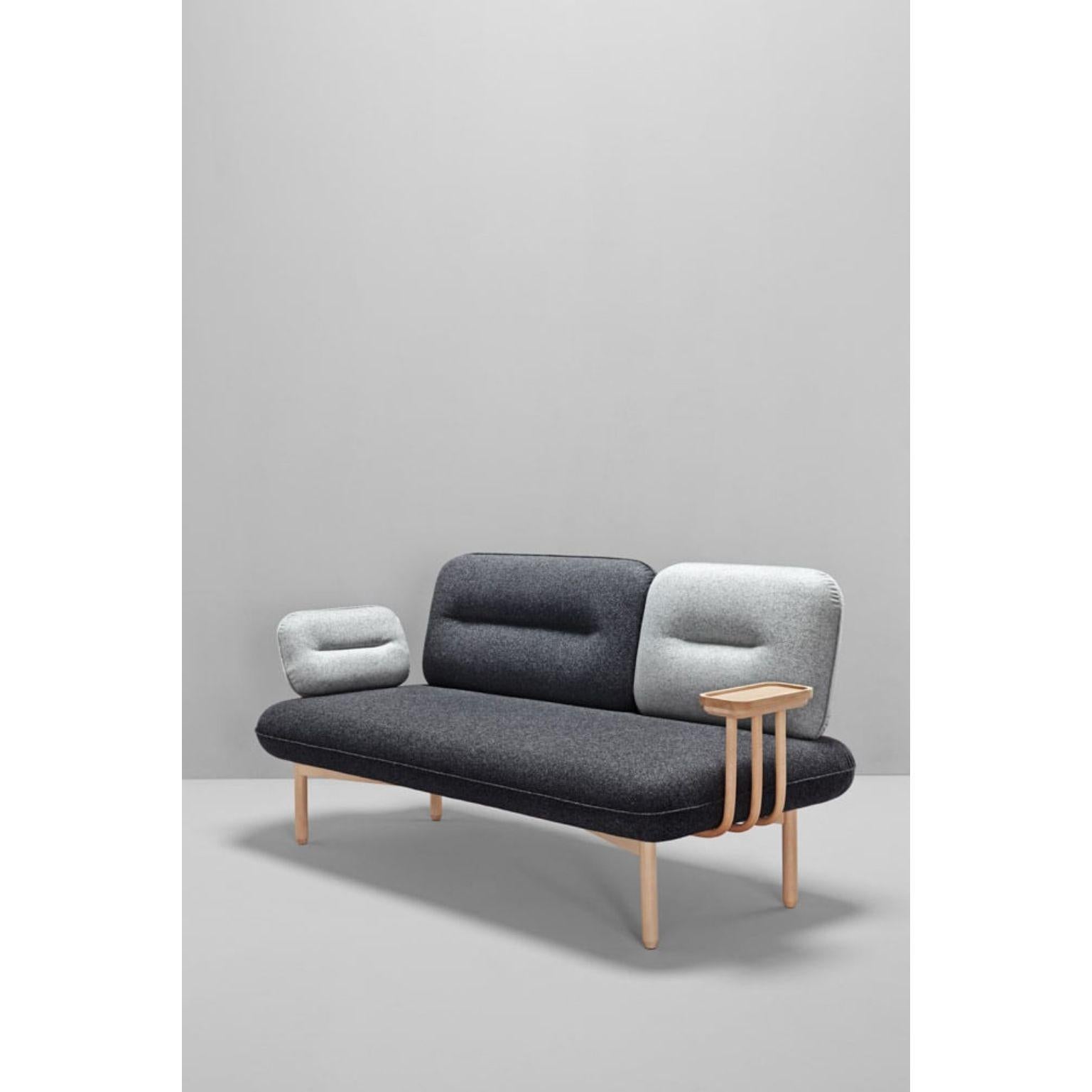 Post-Modern Gray Cosmo Sofa by La Selva