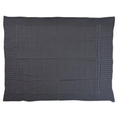Plaid di cotone grigio mai usato