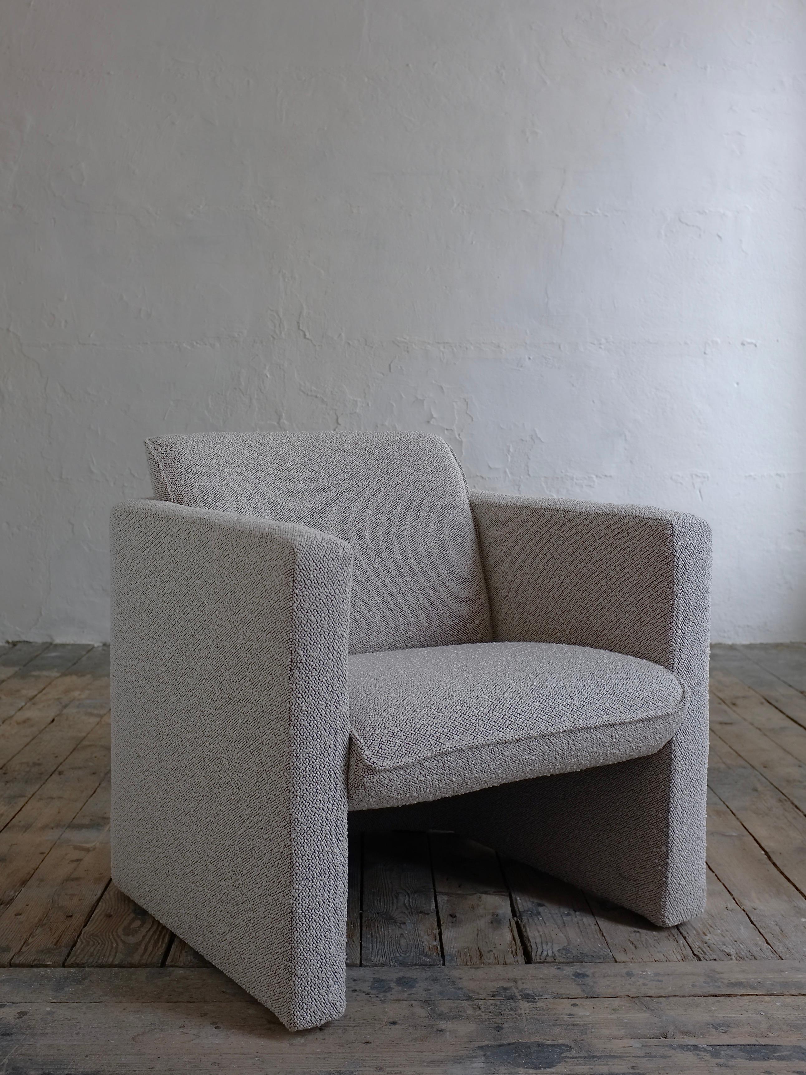Grauer Dedar Boucle-Loungesessel, grau, 1990er-Jahre (Europäisch) im Angebot