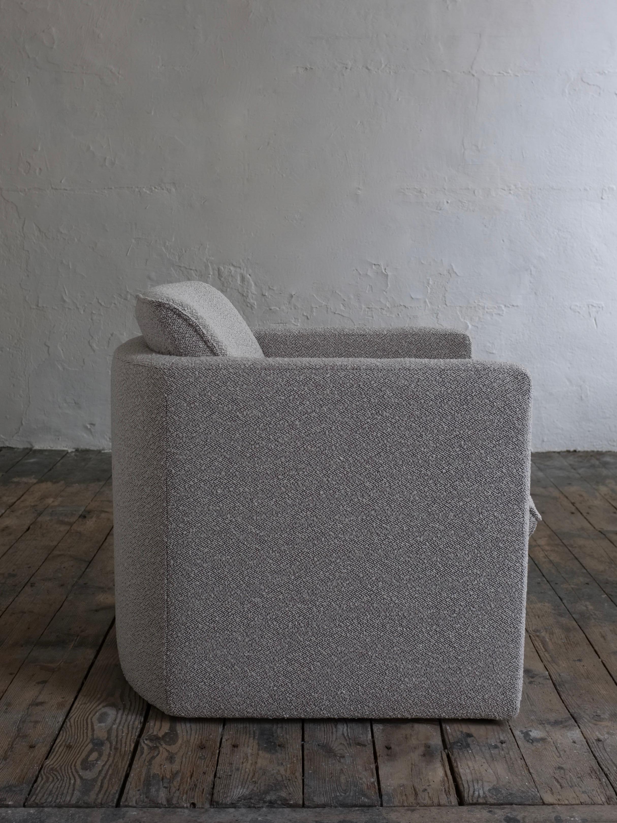 Grauer Dedar Boucle-Loungesessel, grau, 1990er-Jahre im Zustand „Gut“ im Angebot in Rīga, LV