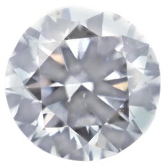 Diamante grigio - 0,72 ct, naturale, sfuso, Fancy Faint Gray con sfumature blu, certificato GIA, taglio rotondo, purezza SI2