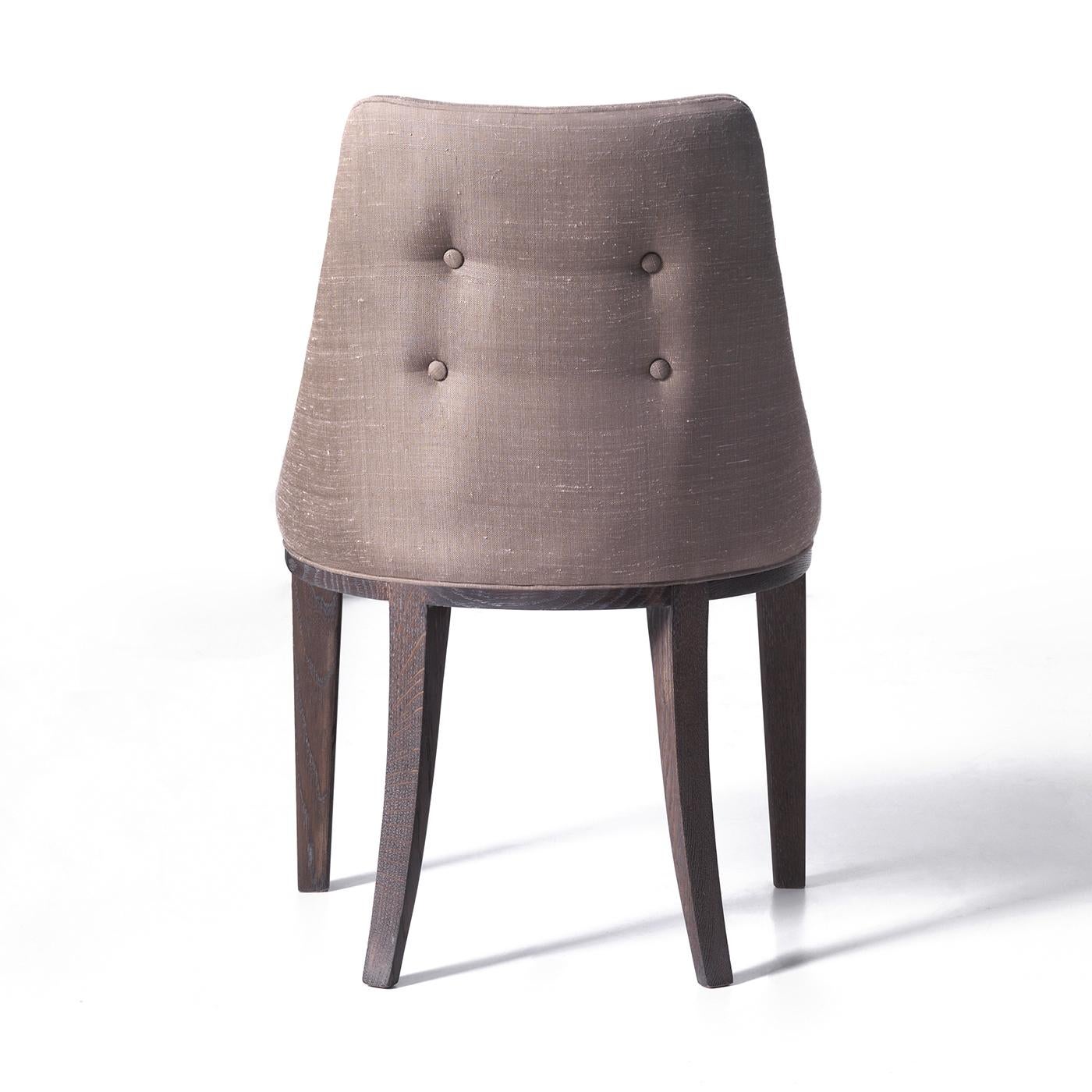 Grauer Durmast-Stuhl (Moderne) im Angebot