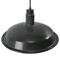 Gray Enamel Vintage Industrial Factory Pendant Lamp