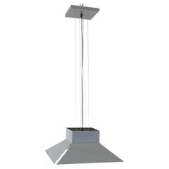 Retro Gray Enameled Metal Ceiling Pendant for Artimeta, 1970s