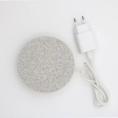 Grauer Everest Corian Sockel, klein, 15W Wireless Charger