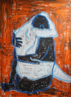 Forbidden Lovers, Painting, Acrylic on Canvas