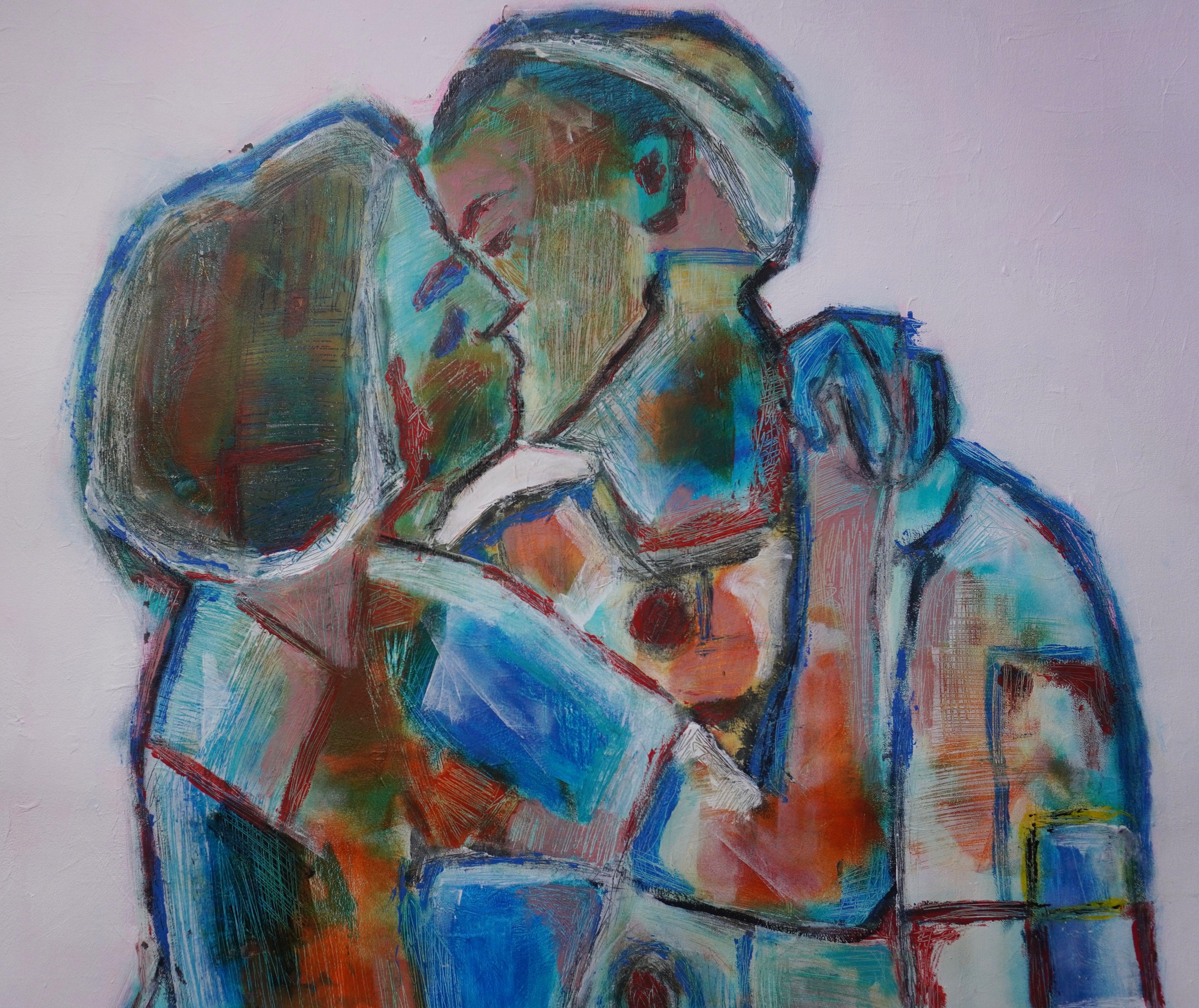 Loves Stranger, Painting, Acrylic on Canvas For Sale 1