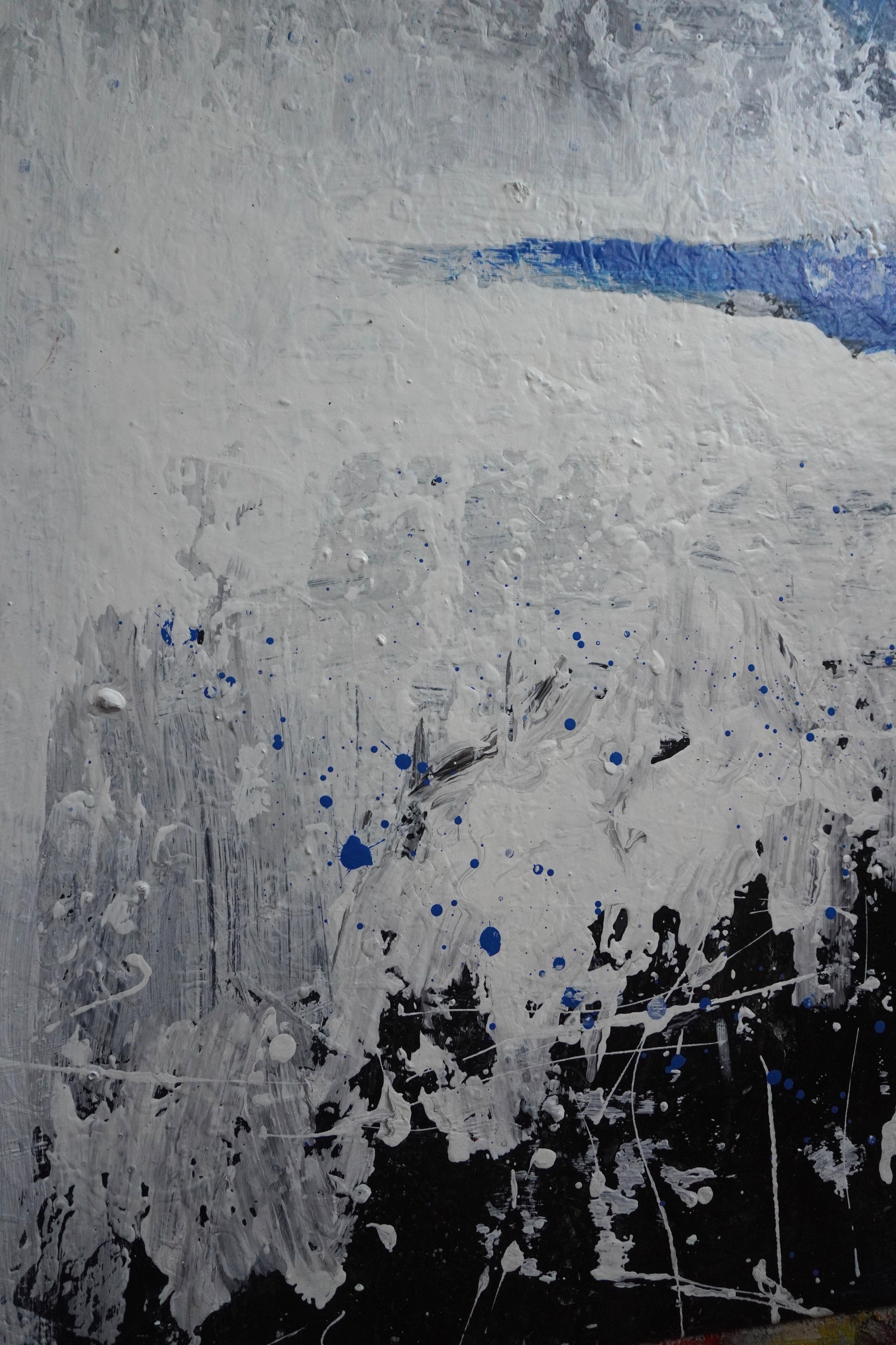 Lluvia de noviembre, Pintura, Acrílico sobre lienzo - Abstract Painting Gris de Gray Fairweather