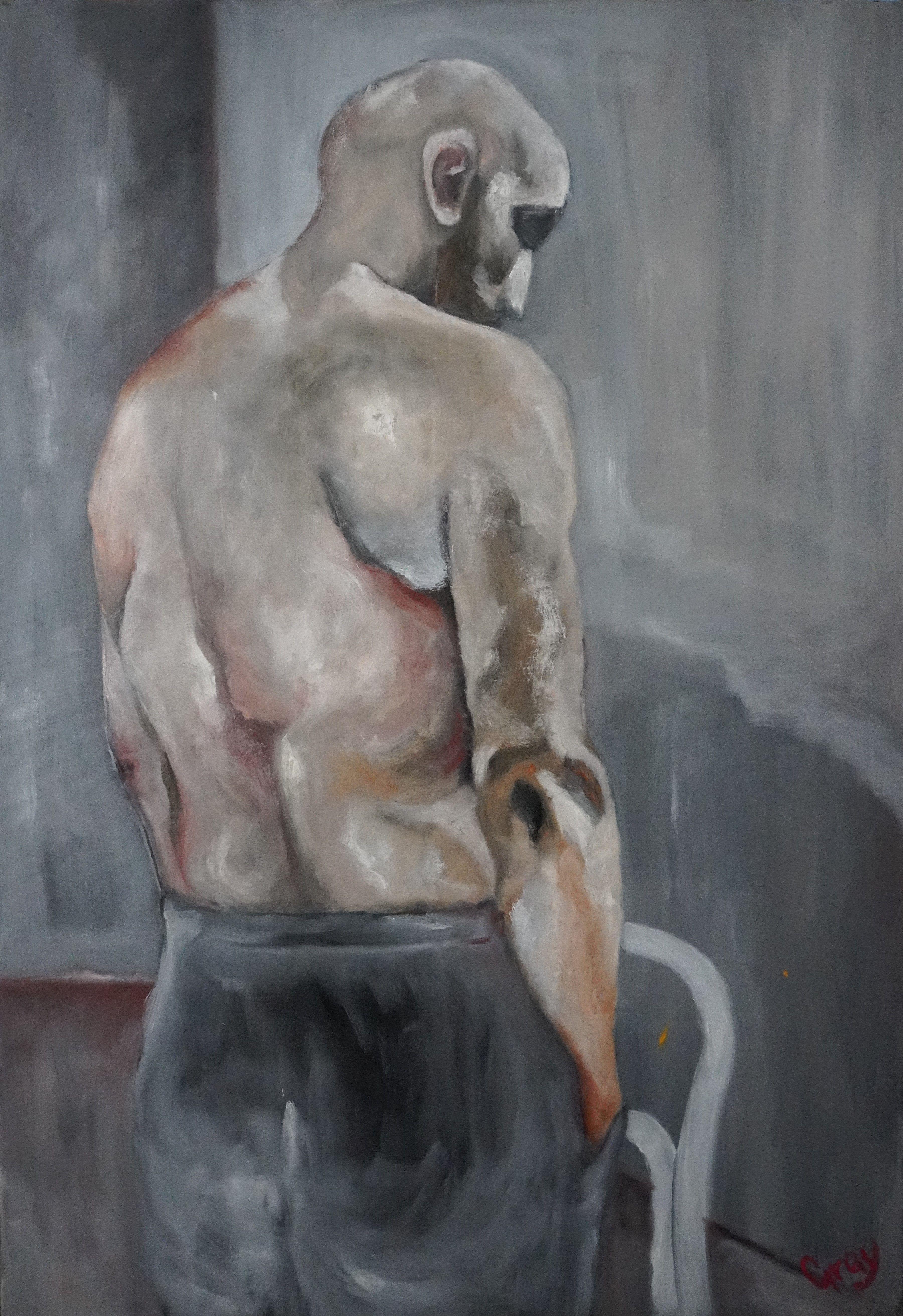 Stand Alone, Peinture, Huile sur toile - Painting de Gray Fairweather