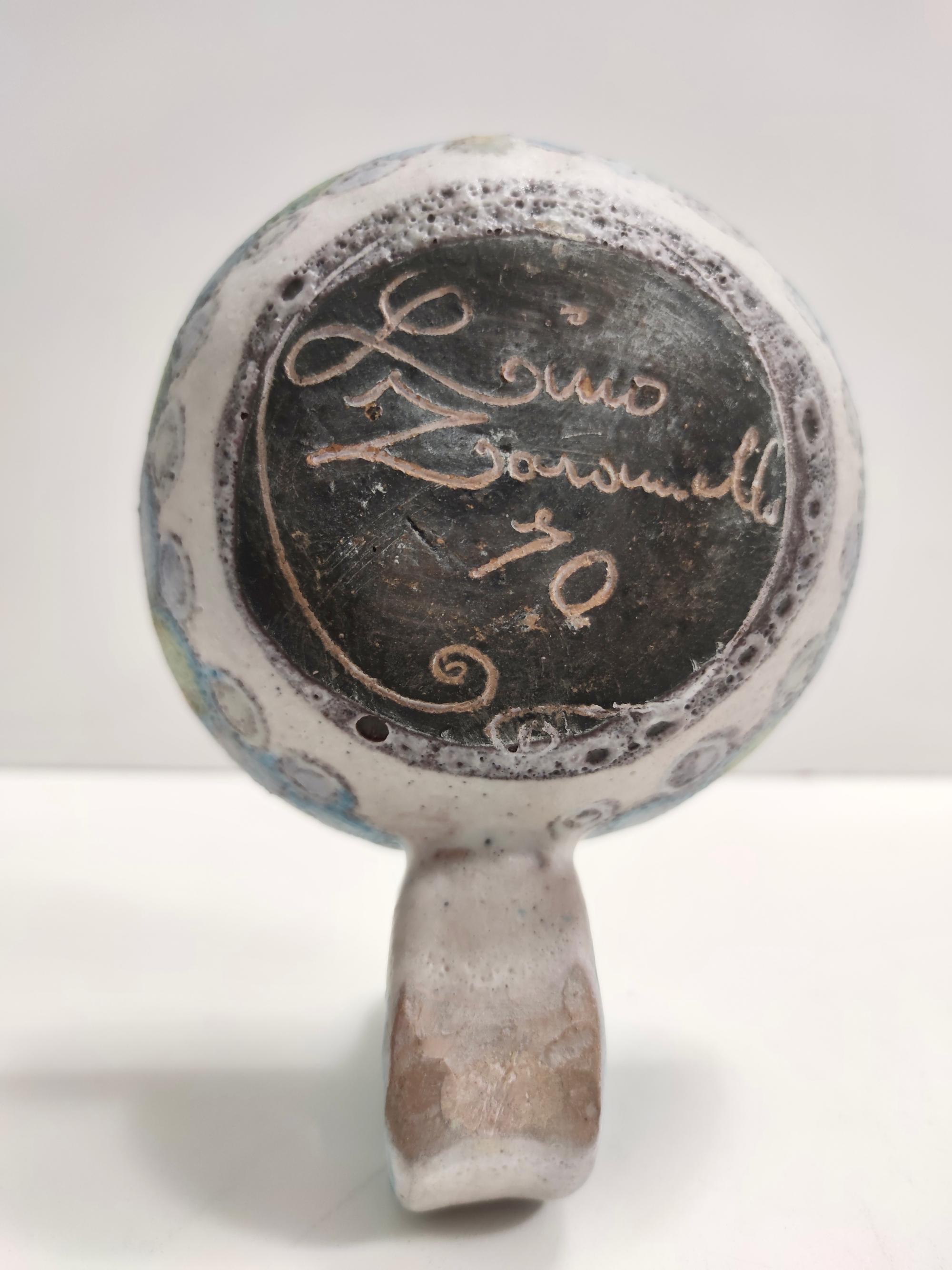 Catchall / Videpoche de loza de lava gris de Lino Zaramella, Firmado en venta 1