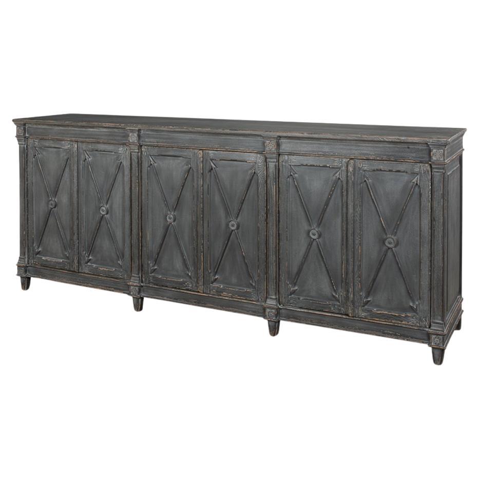 Gray French Directoire Buffet For Sale