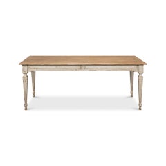 Gray French Provincial Dining Room Table