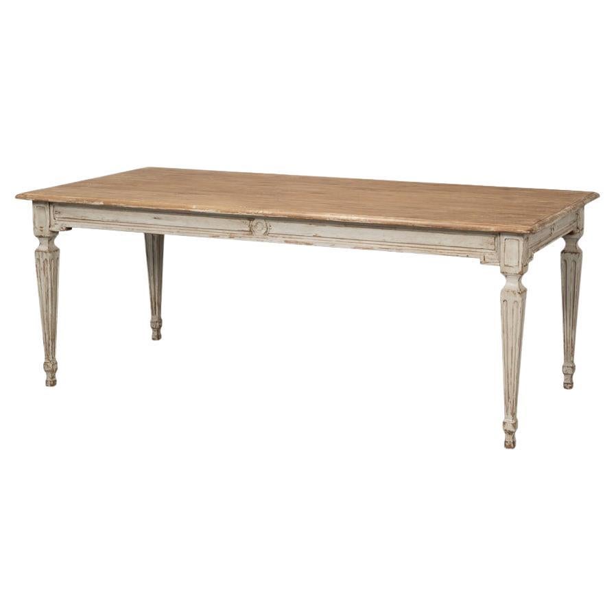 Gray French Provincial Dining Room Table