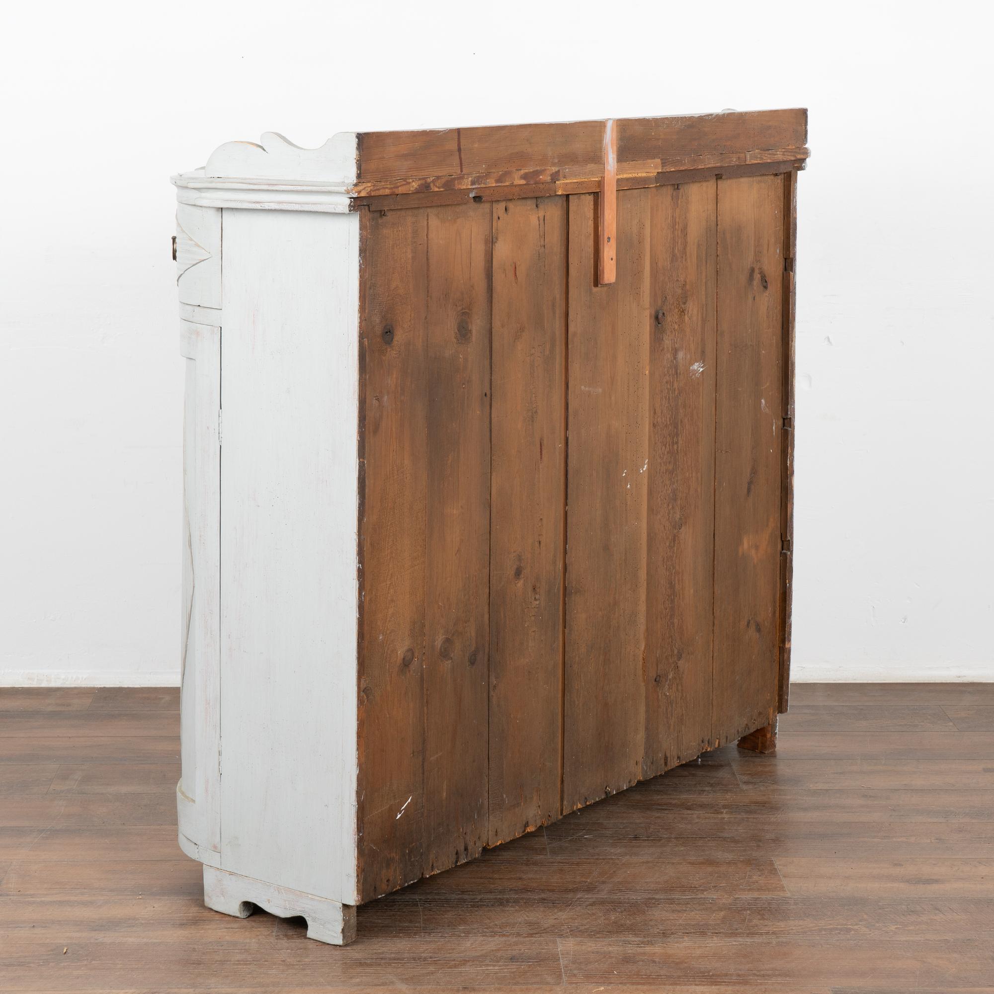 Gray Gustavian Pine Sideboard Buffet, Sweden circa 1860-80 For Sale 7