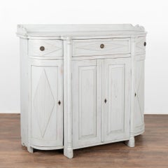 Gray Gustavian Pine Sideboard Buffet, Sweden circa 1860-80