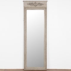 Gray Gustavian Tall Mirror, Sweden circa 1890-1920