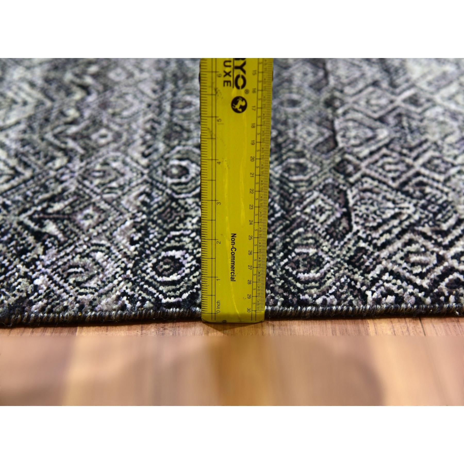 Tappeto orientale quadrato in lana grigio annodato a mano Kohinoor Herat 12' x 12' in vendita 2