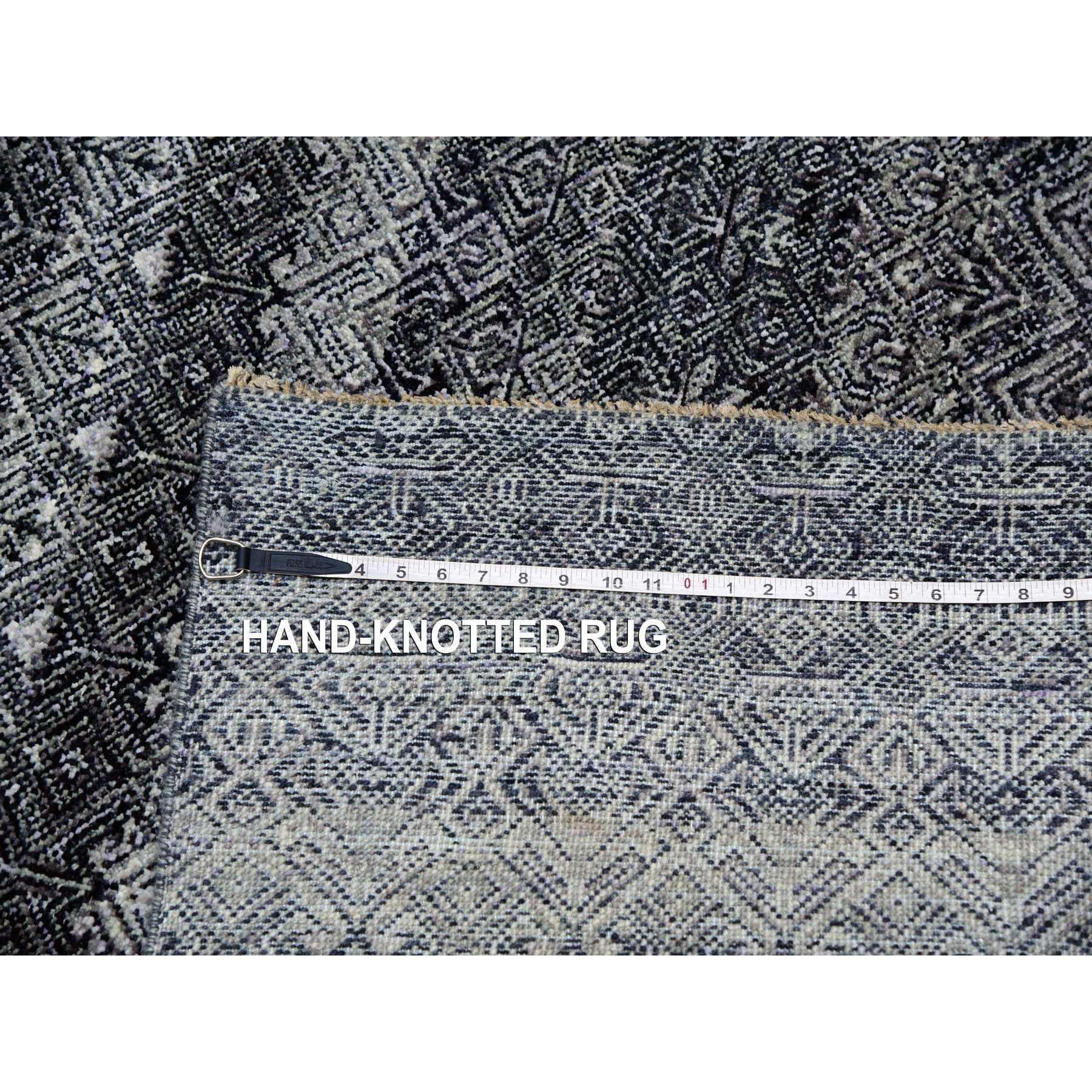 Tappeto orientale quadrato in lana grigio annodato a mano Kohinoor Herat 12' x 12' in vendita 3