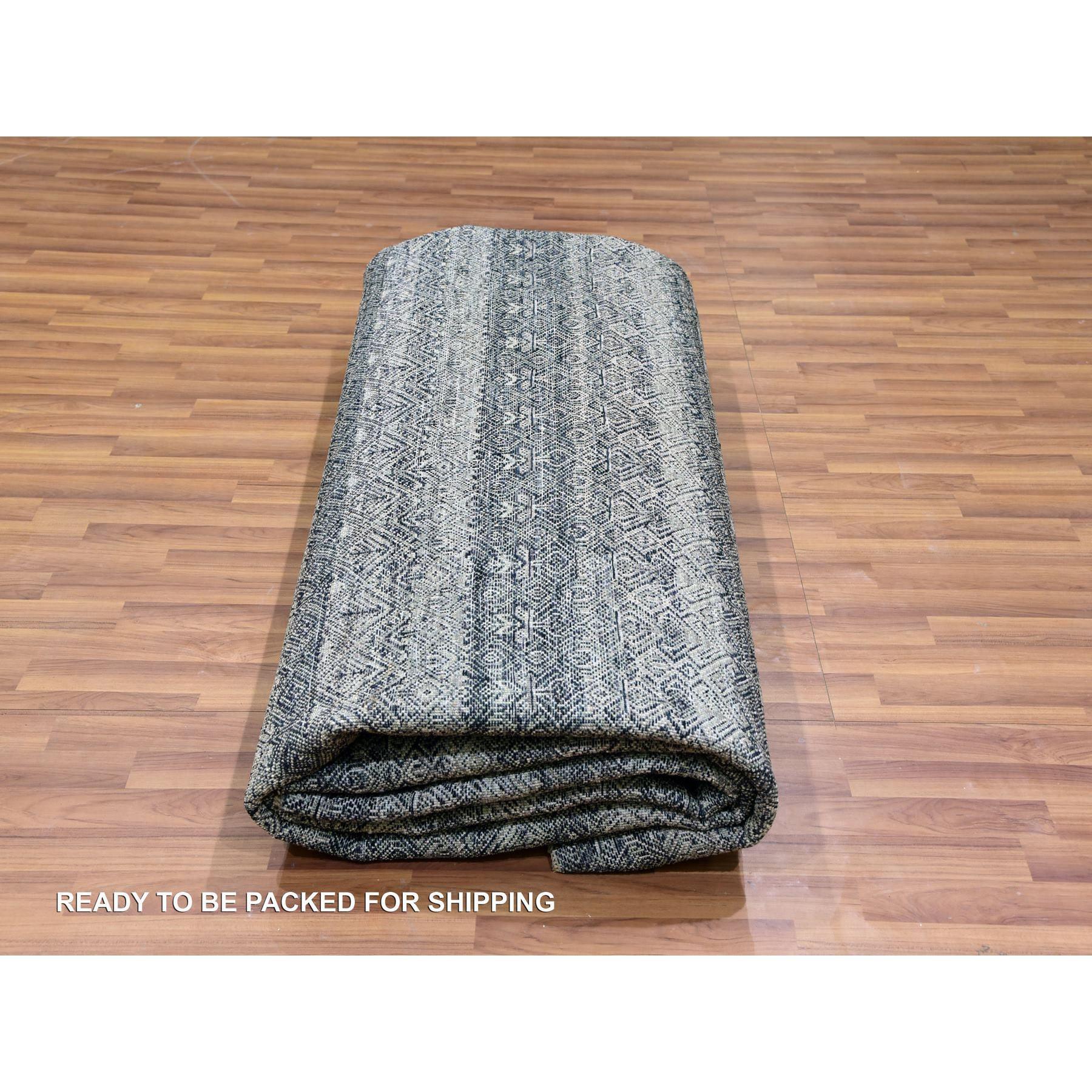 Tappeto orientale quadrato in lana grigio annodato a mano Kohinoor Herat 12' x 12' in vendita 1