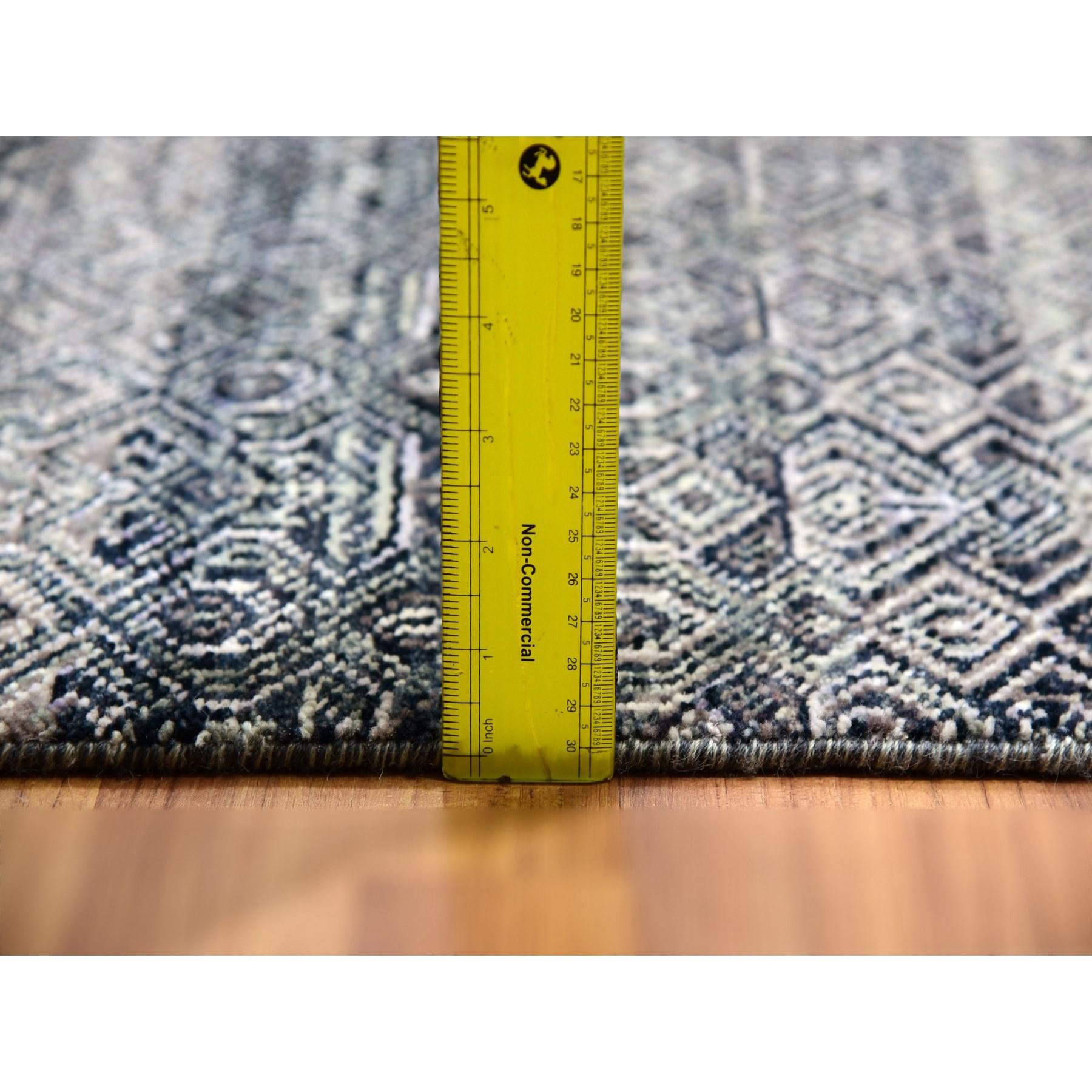 Tapis oriental noué à la main gris Kohinoor Herat motif géométrique en vente 3