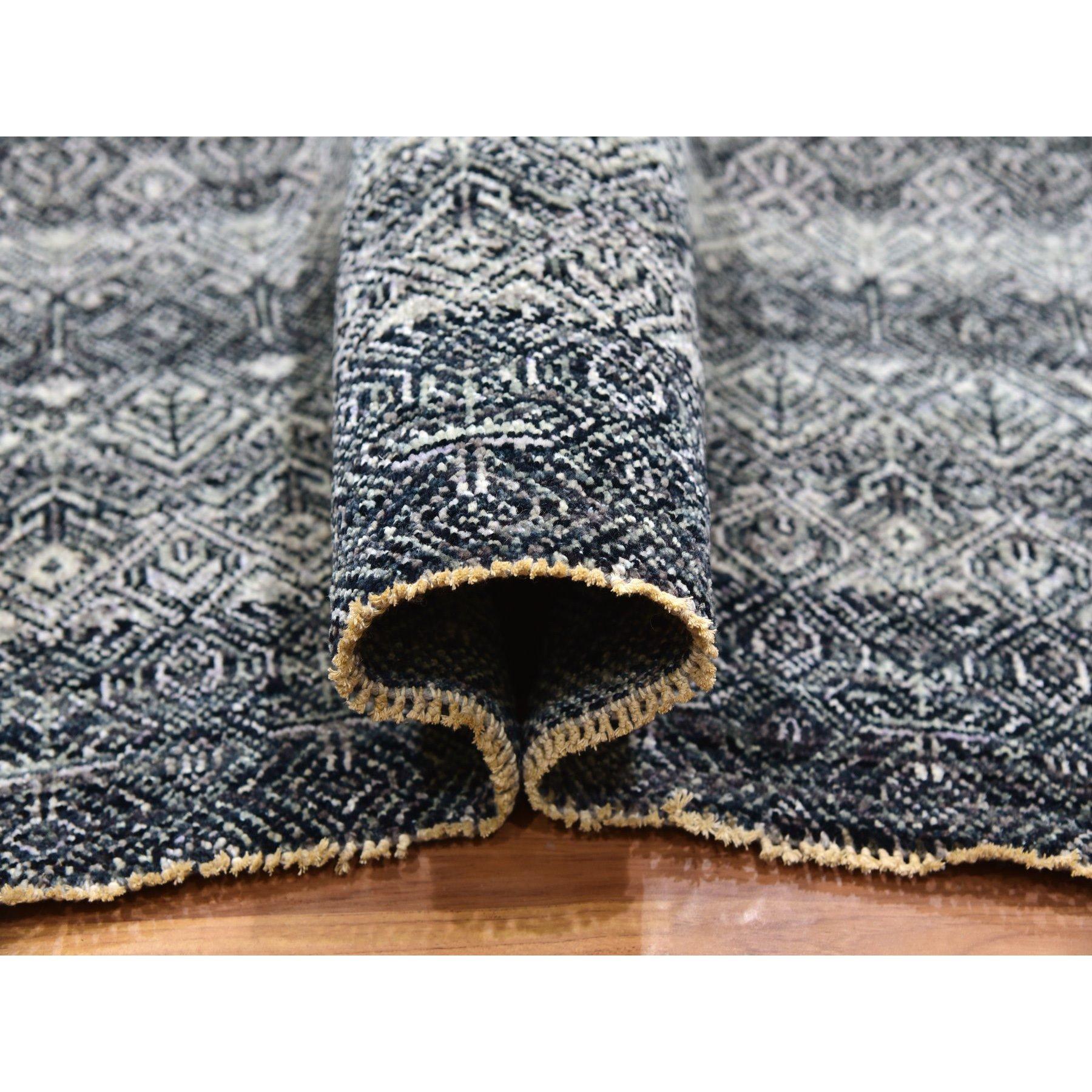 Tapis oriental noué à la main gris Kohinoor Herat motif géométrique Neuf - En vente à Carlstadt, NJ