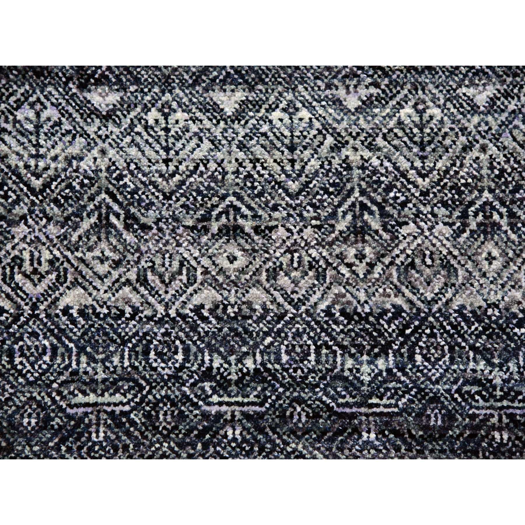 Tapis oriental noué à la main gris Kohinoor Herat motif géométrique en vente 1