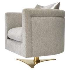 Gray Lux Lounge Chair II By Newell Design Studio