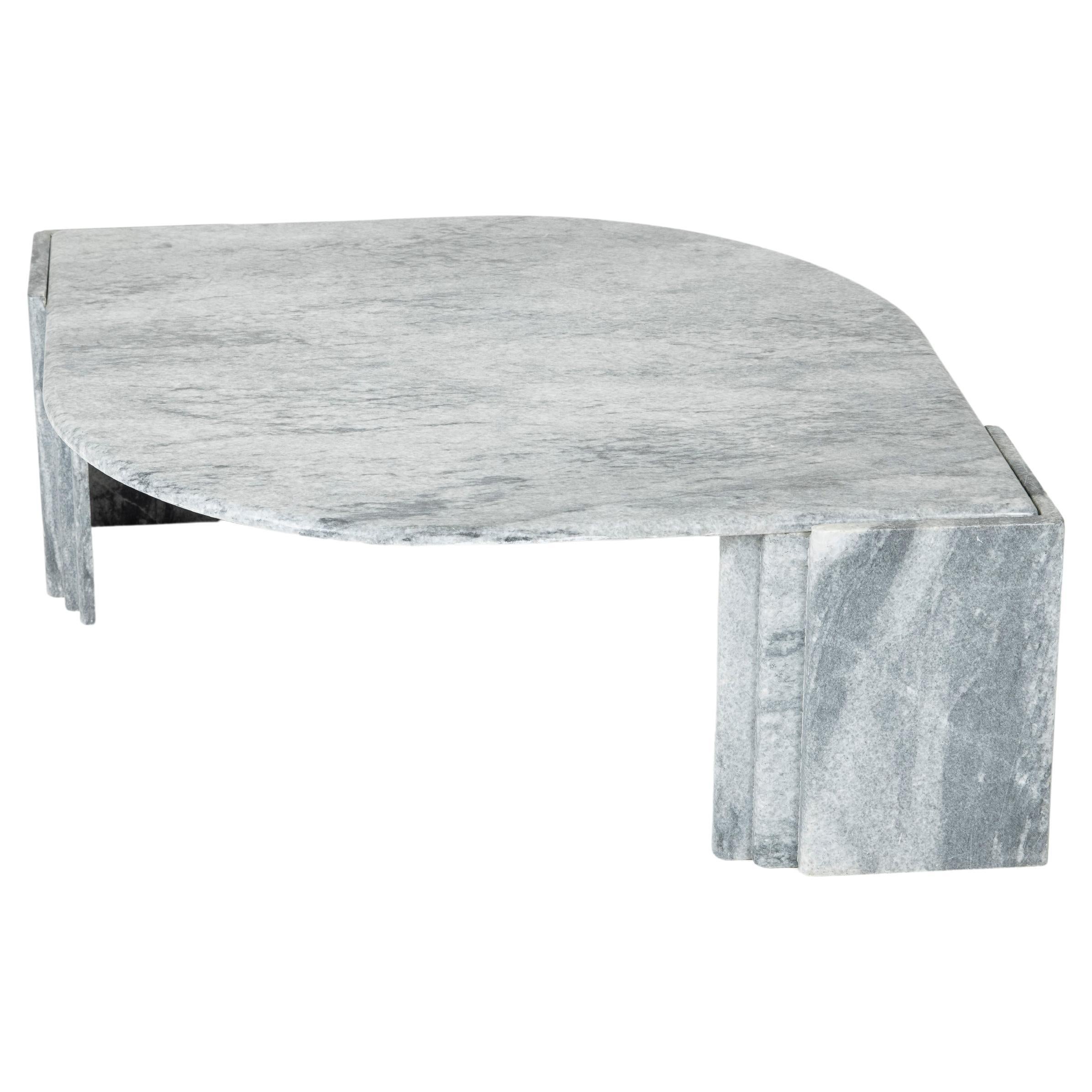 Vintage White Marble Coffee Table, 1970s at 1stDibs white coffee table