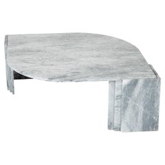 Table basse en marbre gris, années 1970