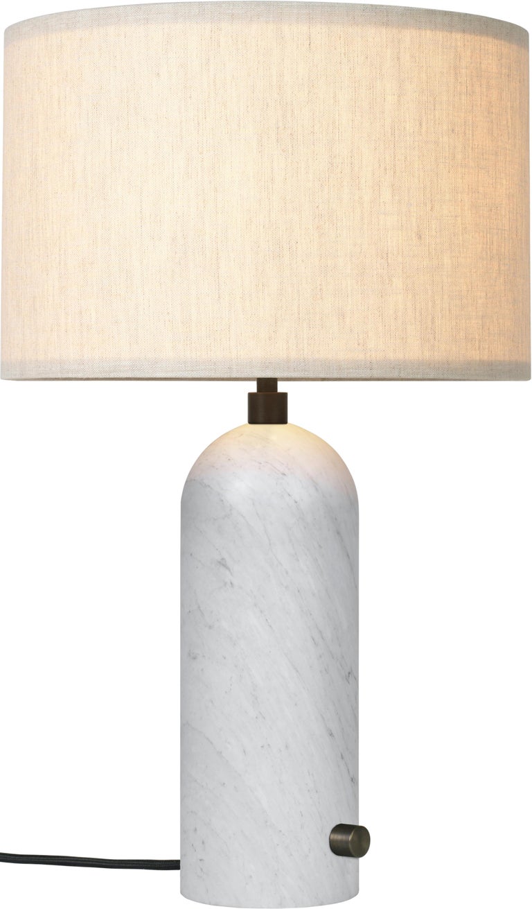Large 'Gravity' Marble Table Lamp by Space Copenhagen for Gubi in Gray For Sale 2