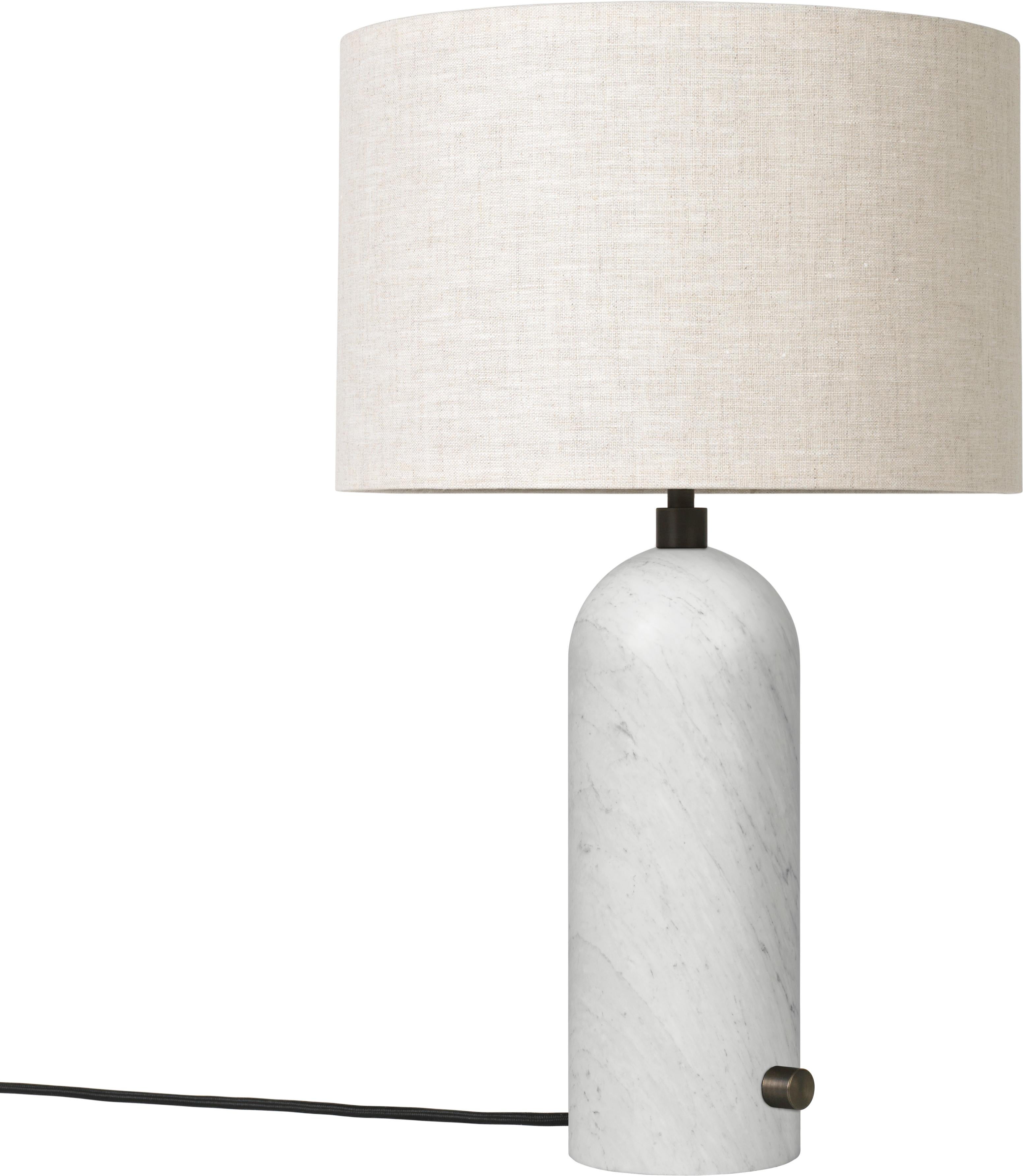 Large 'Gravity' Marble Table Lamp by Space Copenhagen for Gubi in Grey For Sale 3