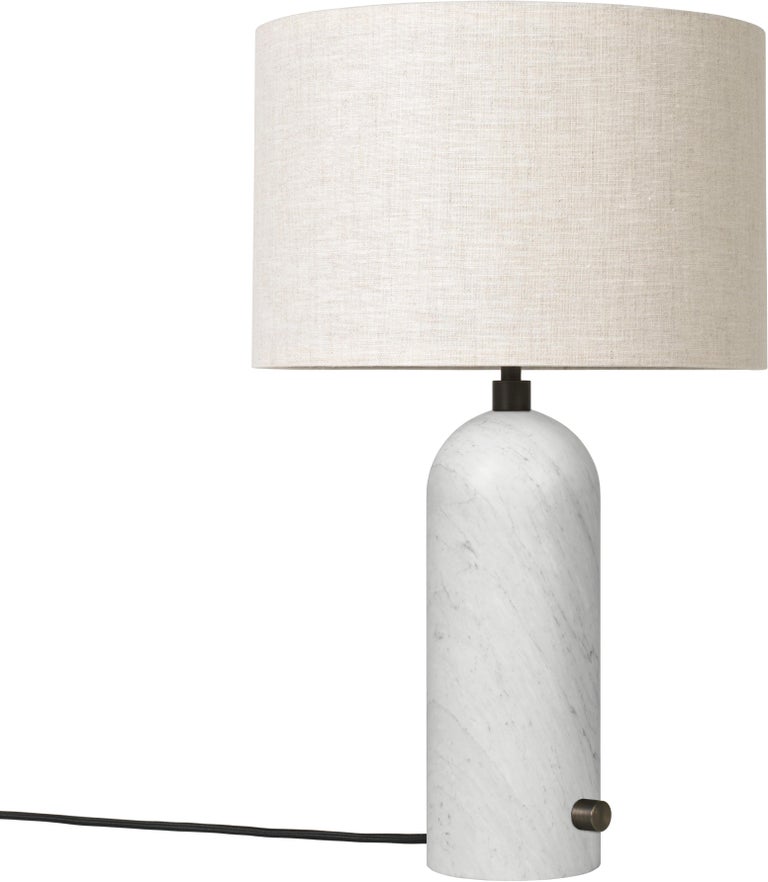 Large 'Gravity' Marble Table Lamp by Space Copenhagen for Gubi in Gray For Sale 3