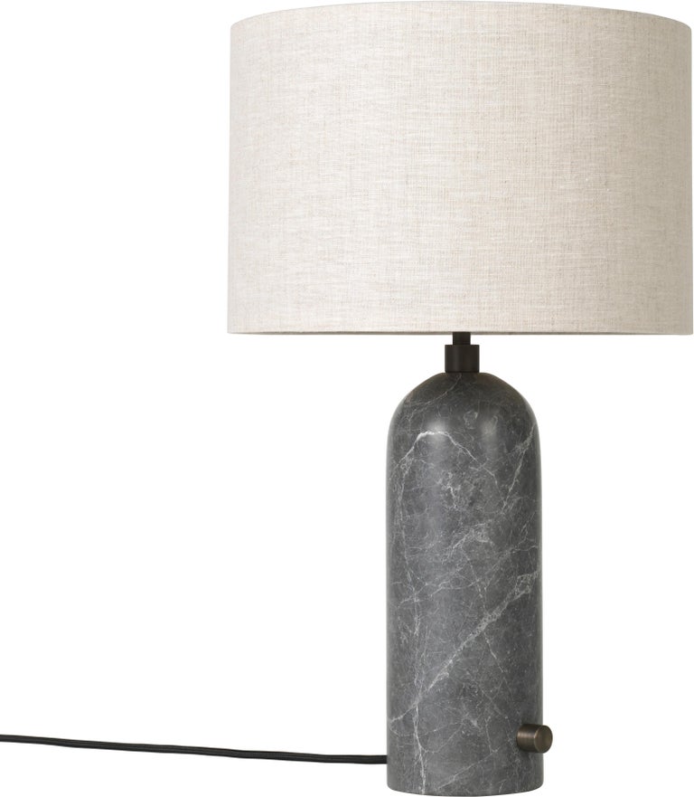 Danish Large 'Gravity' Marble Table Lamp by Space Copenhagen for Gubi in Gray For Sale