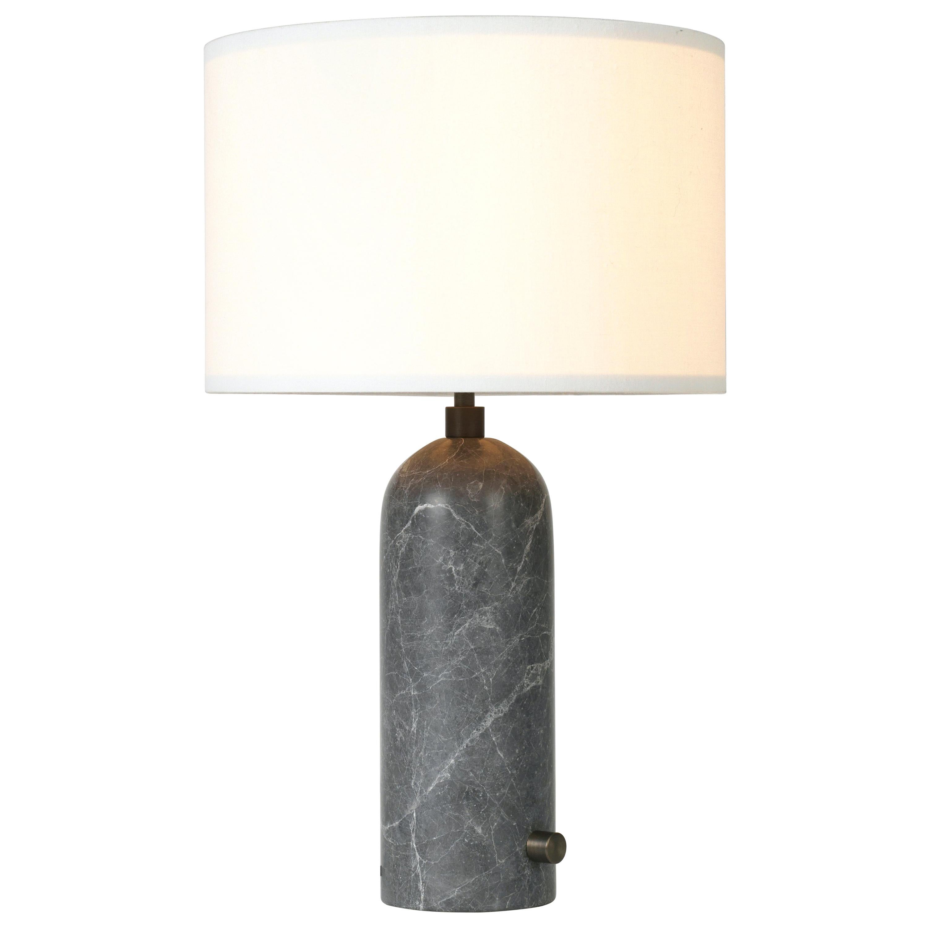 Large 'Gravity' Marble Table Lamp by Space Copenhagen for Gubi in Grey For Sale