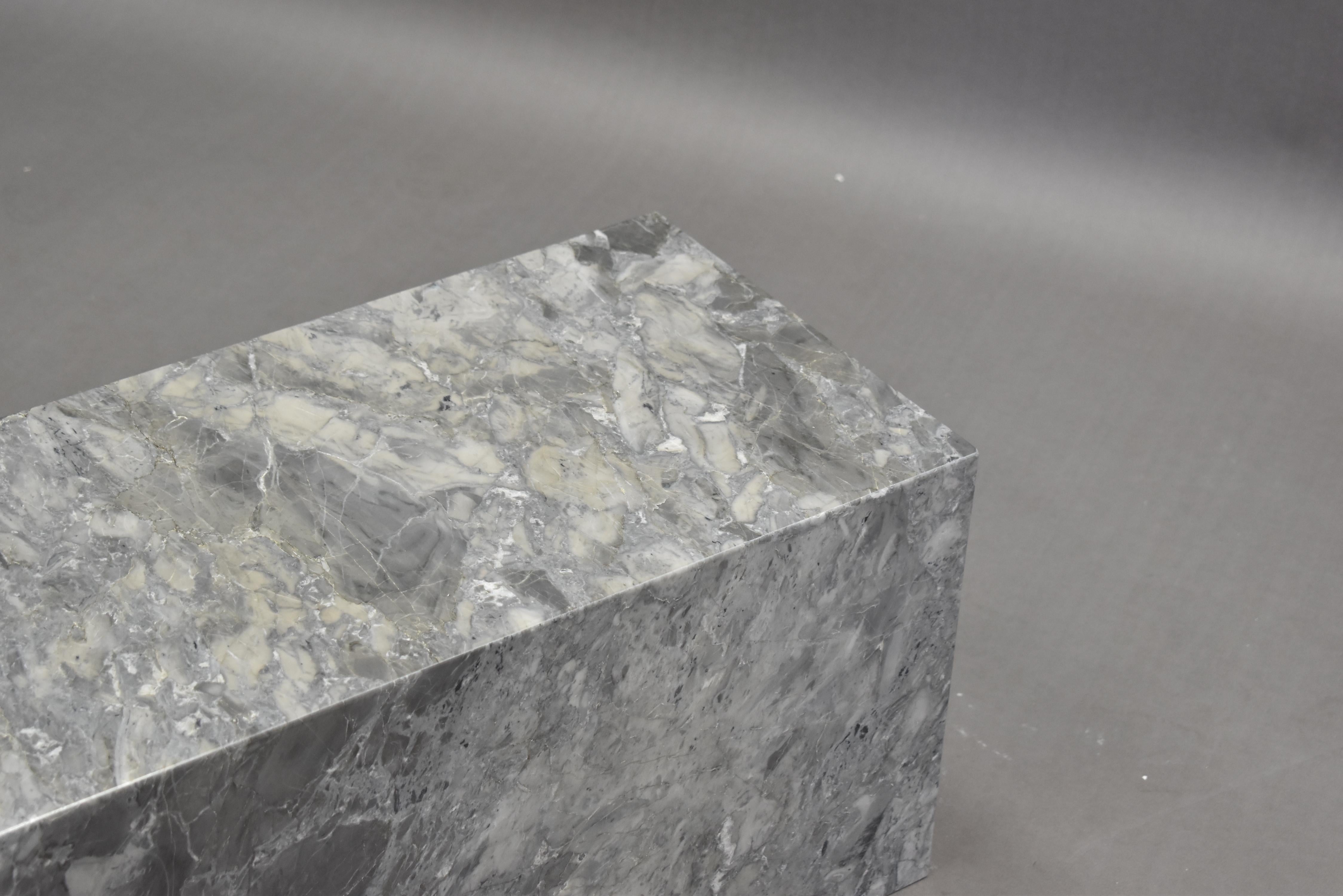 grey marble side table