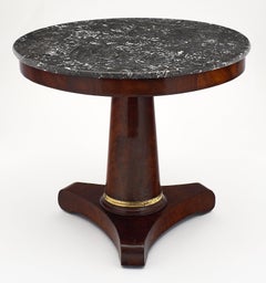 Gray Marble Topped Empire Period Gueridon