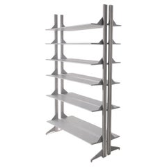Gray metal italian bookcase postmodern by Cappellini