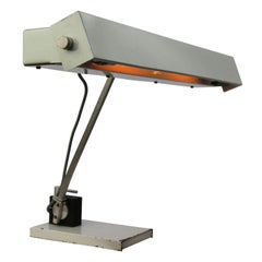 Gray Metal Vintage Industrial Double Desk Tabel Light