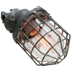 Gray Metal Vintage Industrial Sconces Wall Lamps by Industria Rotterdam