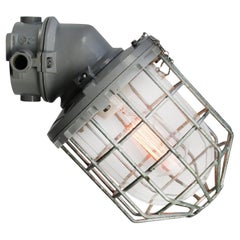 Gray Metal Vintage Industrial Sconces Wall Lamps by Industria Rotterdam