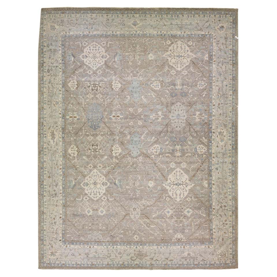 Modern Indian Tabriz Style Rug For Sale at 1stDibs