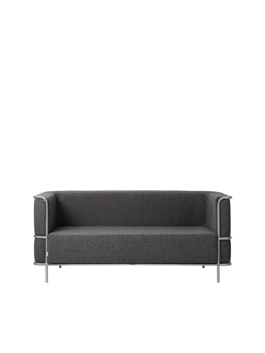 Modernist 2 seat sofa by Kristina Dam Studio
Materials: Dark gray wool. 

Dimensions: 164 x 77 x H 70 cm

The Modernist furniture collection takes notions of modern design and yet the distinctive design touch of Kristina Dam Studio is evident