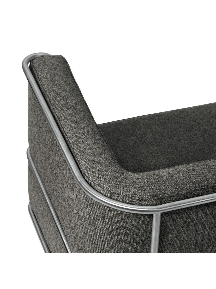 Danish Gray Modernist 2 Seat Sofa by Kristina Dam Studio