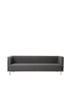Gray Modernist 3 Seat Sofa by Kristina Dam Studio