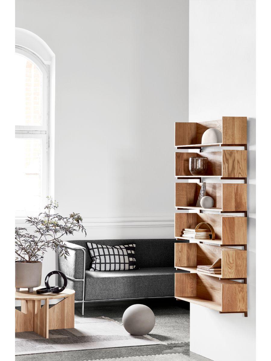 Danish Gray Modernist 3 Seat Sofa by Kristina Dam Studio