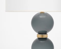 Lámparas de sobremesa de cristal de Murano gris "Incamiciato